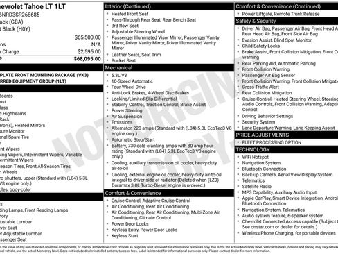 Used 2025 Chevrolet Tahoe LT image 44