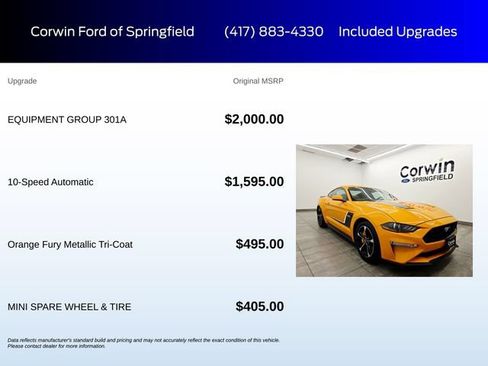 Used 2018 Ford Mustang GT w/ Equipment Group 301A RWD image 6