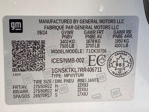 Used 2024 Chevrolet Tahoe High Country image 41