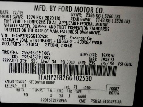 Used 2016 Ford Taurus Limited FWD image 43