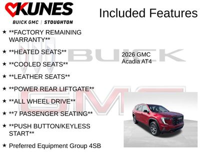 New 2026 GMC Acadia AT4 w/ Luxury Package