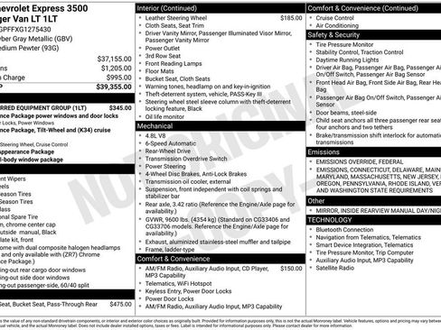 Used 2016 Chevrolet Express 3500 LT w/ LT Preferred Equipment Group image 27