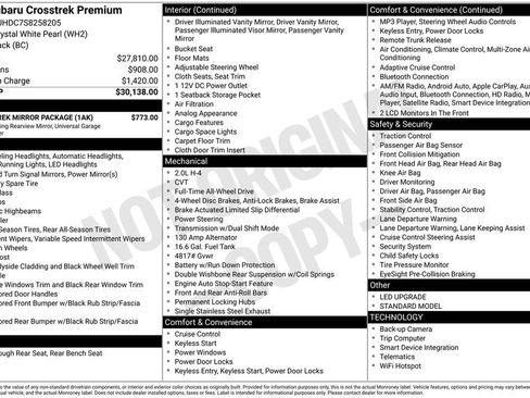 Certified 2025 Subaru Crosstrek 2.0i Premium w/ Crosstrek Mirror Package AWD/4WD image 26