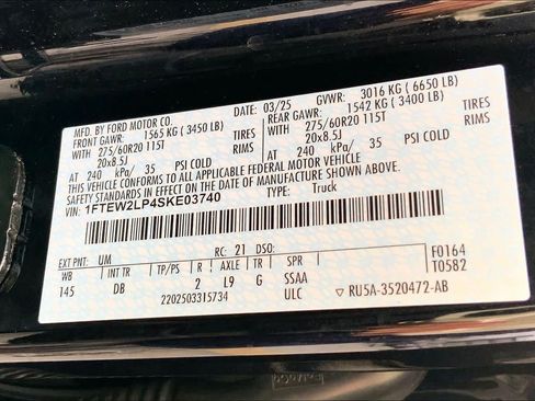 Used 2025 Ford F150 STX w/ Equipment Group 200A AWD/4WD image 74