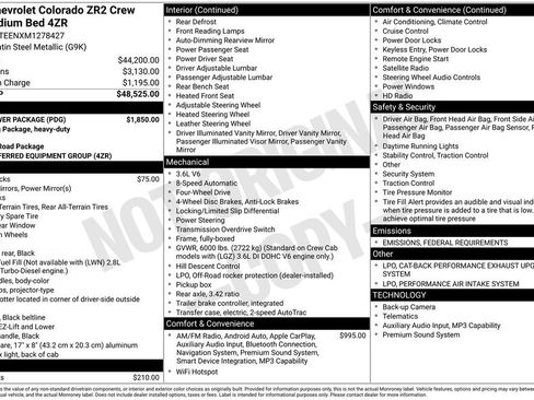 Used 2021 Chevrolet Colorado ZR2 w/ LPO, Power Package image 3