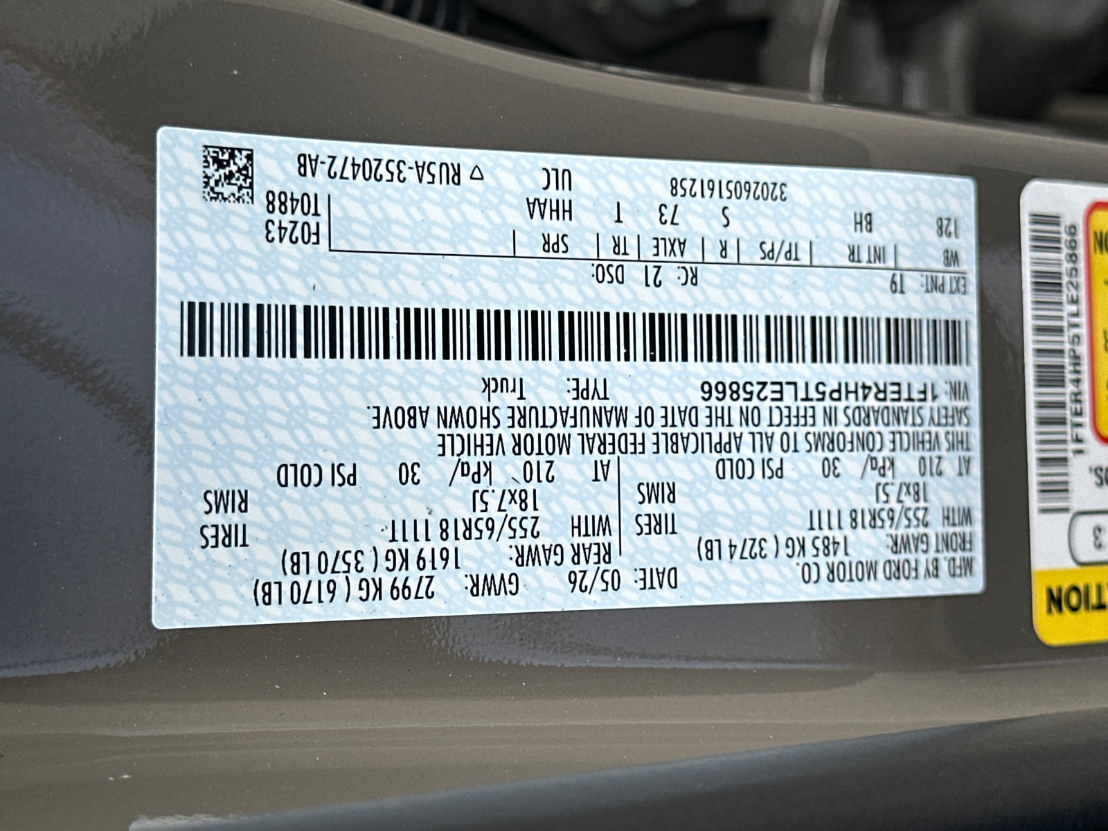 New 2026 Ford Ranger XLT w/ Equipment Group 301A High AWD/4WD image 33