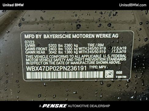 Used 2023 BMW X3 sDrive30i w/ Convenience Package w/ZPA image 15