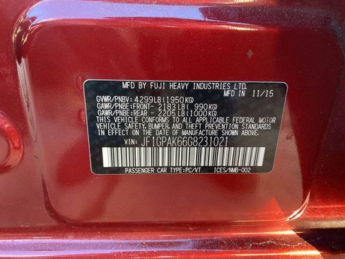 Used 2016 Subaru Impreza 2.0i Limited AWD/4WD image 11