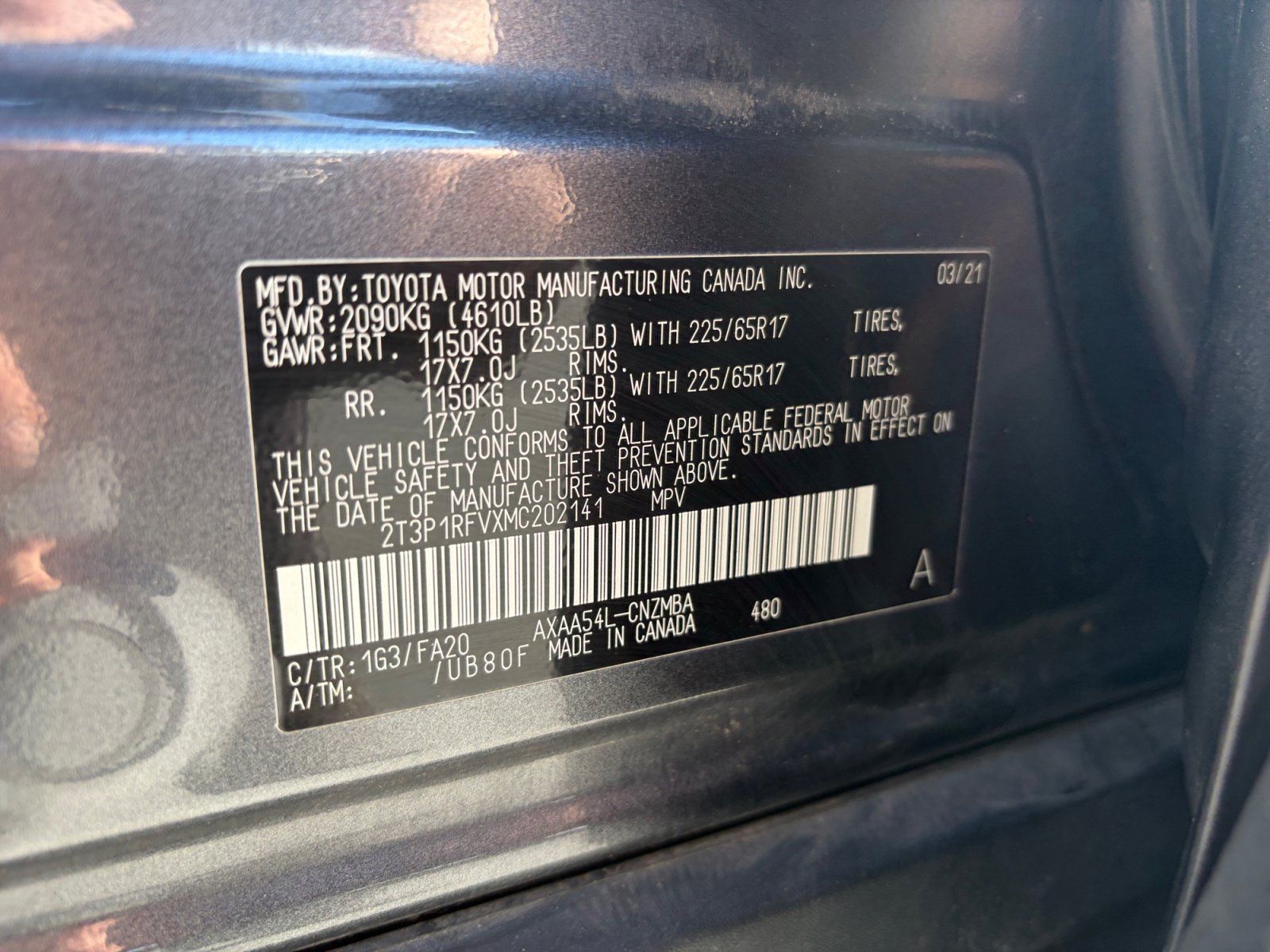Used 2021 Toyota RAV4 XLE AWD/4WD image 32