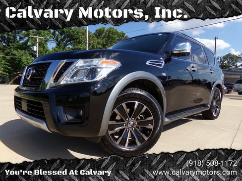 Used 2018 Nissan Armada Platinum w/ Captain Seat Package RWD image 1