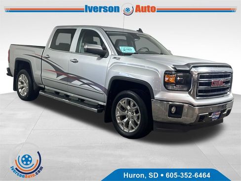 Used 2015 GMC Sierra 1500 SLT w/ SLT Crew Cab Value Package AWD/4WD image 1