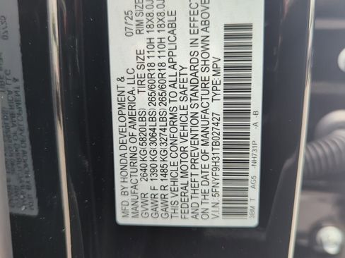 New 2026 Honda Passport RTL image 29