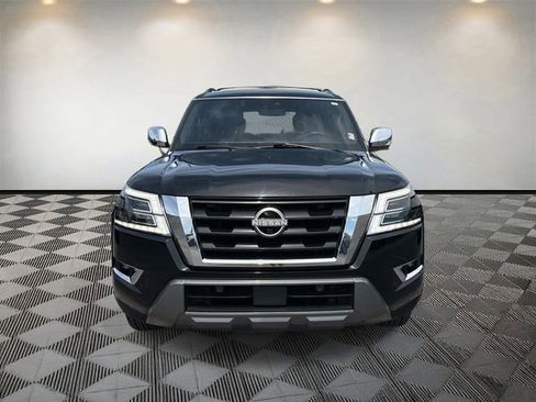 Used 2021 Nissan Armada Platinum w/ Captain's Chairs Package RWD image 2