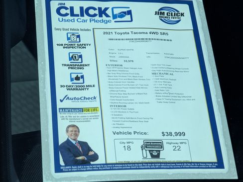 Used 2021 Toyota Tacoma SR image 14