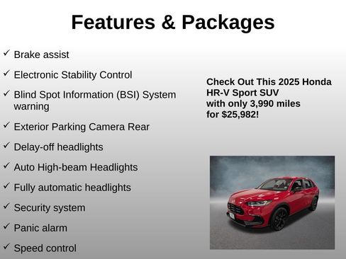 Certified 2025 Honda HR-V Sport image 16
