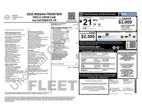 Used 2025 Nissan Frontier Pro-X w/ Pro Premium Package RWD image 9