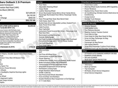 Used 2016 Subaru Outback 2.5i Premium image 14