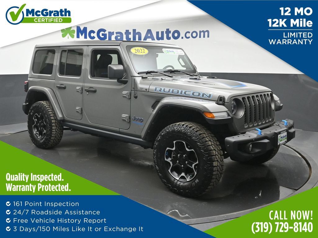 Used 2022 Jeep Wrangler Unlimited Rubicon 4xe w/ Steel Bumper Group AWD/4WD image 1