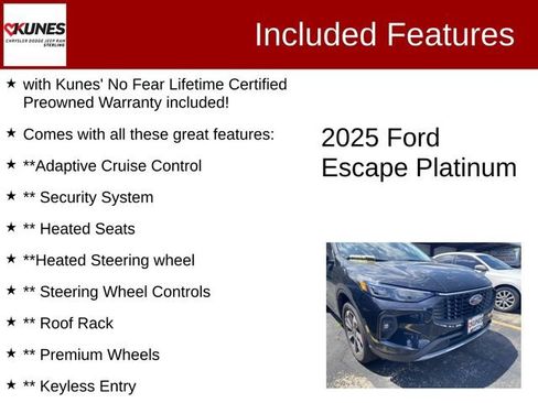 Used 2025 Ford Escape Platinum AWD/4WD image 2