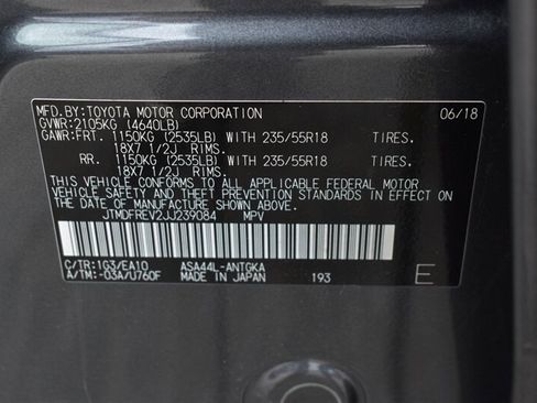 Used 2018 Toyota RAV4 Limited w/ All Weather Liner Package AWD/4WD image 35