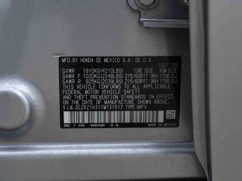 Used 2026 Honda HR-V LX image 45