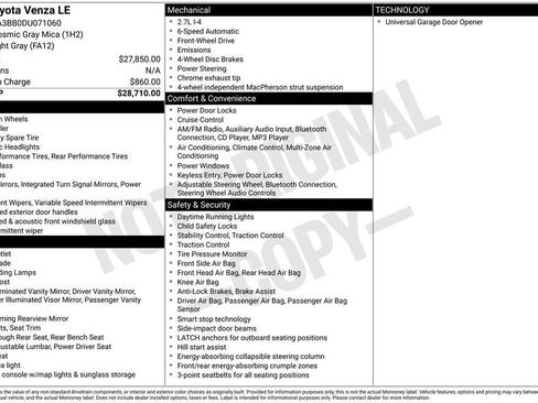 Used 2013 Toyota Venza LE image 8