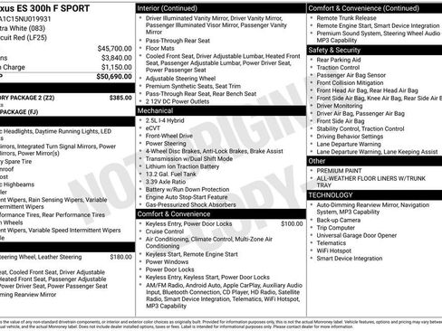 Used 2022 Lexus ES 300h F Sport w/ Accessory Package 2 image 5