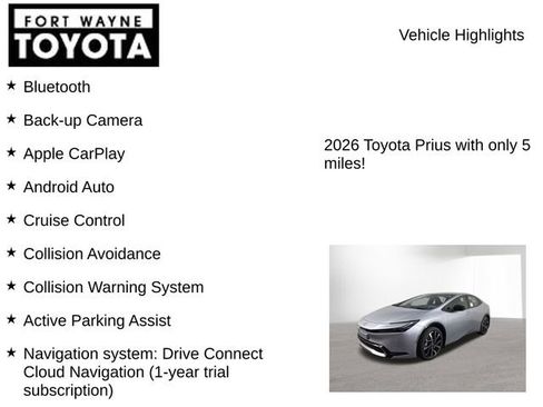 New 2026 Toyota Prius Plug-In Hybrid FWD image 7