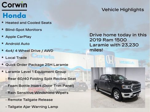 Used 2019 RAM 1500 Laramie image 7