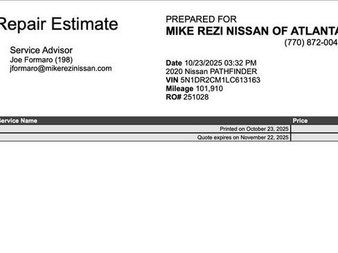 Used 2020 Nissan Pathfinder SL image 4