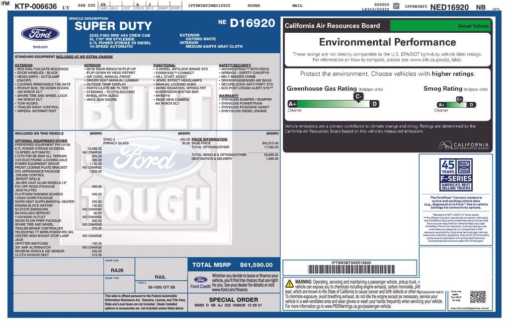 Used 2022 Ford F350 XL w/ STX Appearance Package AWD/4WD image 3