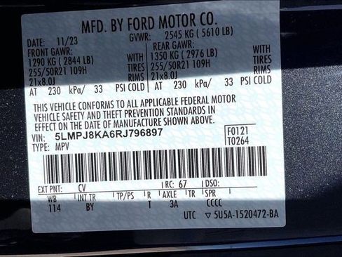 Used 2024 Lincoln Nautilus Reserve w/ Equipment Group 202A image 41