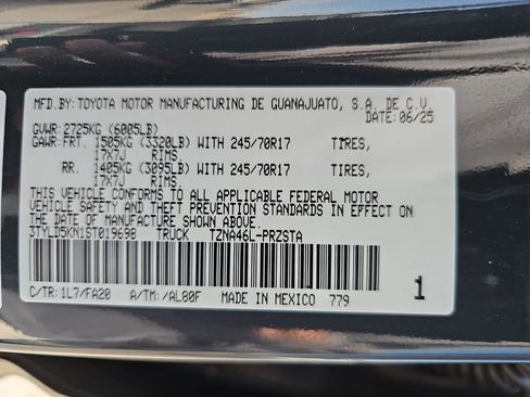 Certified 2025 Toyota Tacoma SR AWD/4WD image 23