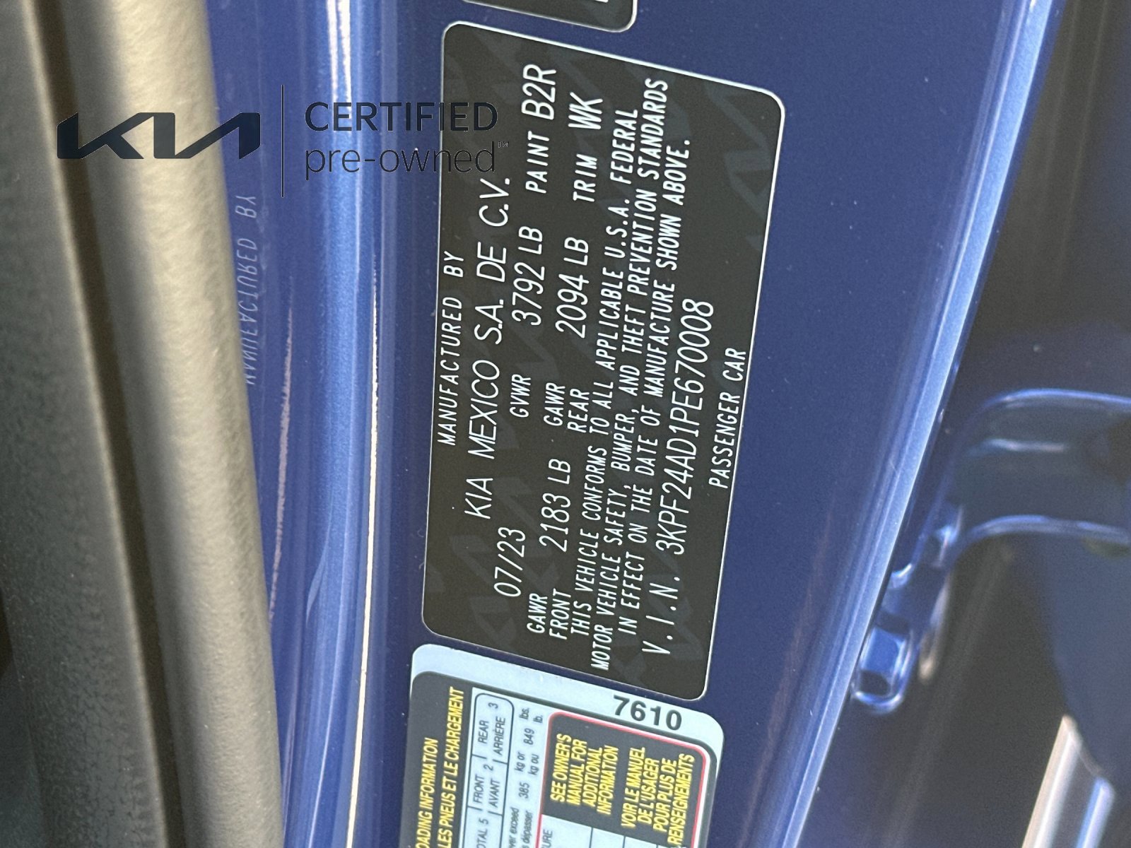 Certified 2023 Kia Forte LXS w/ LXS Technology Package FWD image 27