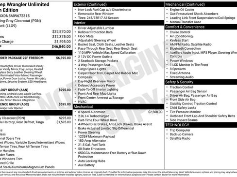 Used 2021 Jeep Wrangler Unlimited Sport AWD/4WD image 29