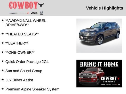 Used 2022 Jeep Compass Latitude w/ Sun and Sound Group image 2