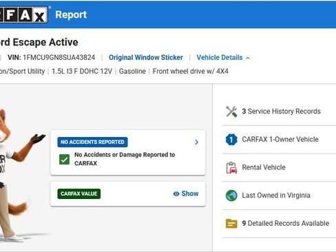 Certified 2025 Ford Escape Active AWD/4WD image 3