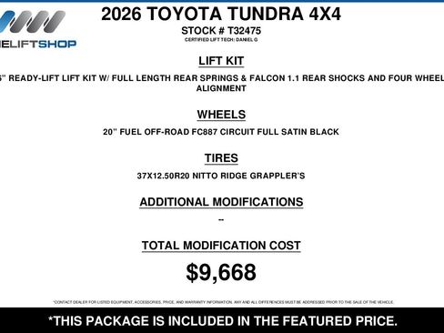 Used 2026 Toyota Tundra 1794 Edition image 2