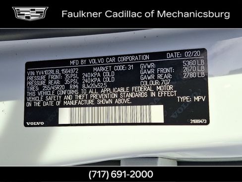 Used 2020 Volvo XC60 T5 Inscription image 27