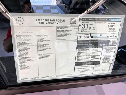 New 2026 Nissan Rogue Dark Armor AWD/4WD image 76