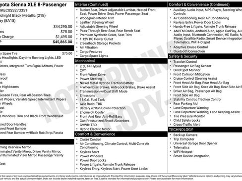 Used 2025 Toyota Sienna XLE FWD image 25