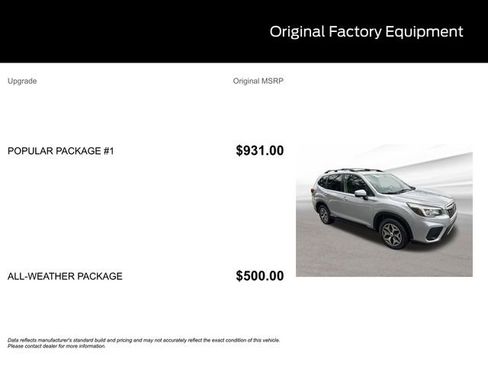 Used 2019 Subaru Forester Premium w/ Popular Package #1 image 10