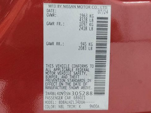 Used 2025 Nissan Altima 2.5 SV FWD image 56