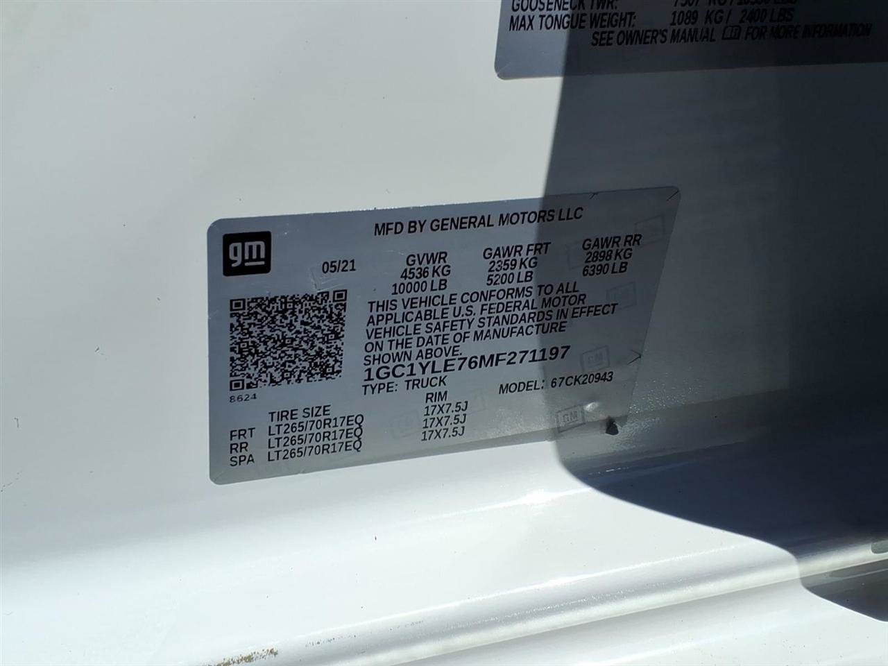 Used 2021 Chevrolet Silverado 2500 W/T w/ WT Fleet Convenience Package AWD/4WD image 29