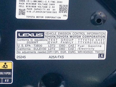 New 2026 Lexus NX 450h+ F Sport image 28