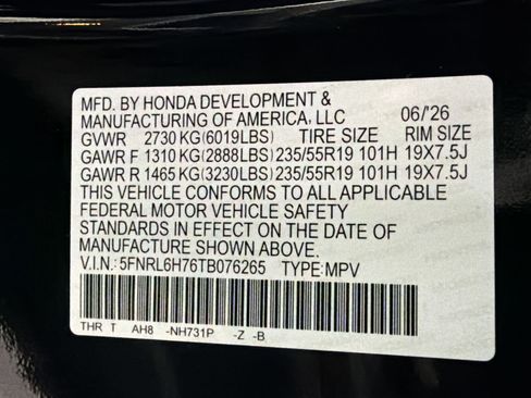 New 2026 Honda Odyssey Sport-L image 19