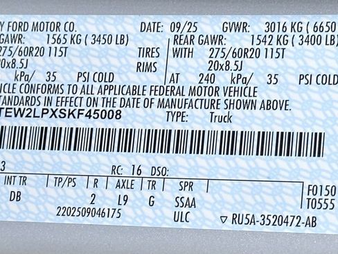 New 2025 Ford F150 STX w/ Equipment Group 200A image 43