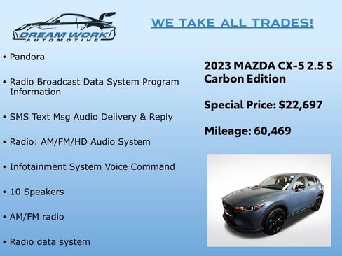 Used 2023 MAZDA CX-5 Carbon Edition image 2