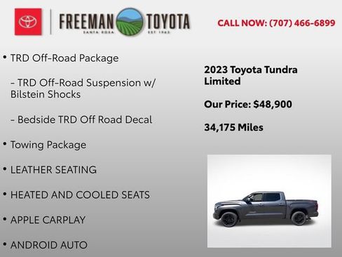 Used 2023 Toyota Tundra Limited w/ TRD Off-Road Package AWD/4WD image 9