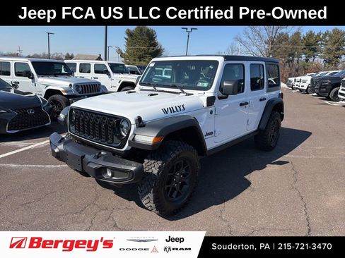 Certified 2025 Jeep Wrangler Unlimited Sport S 4xe AWD/4WD image 1